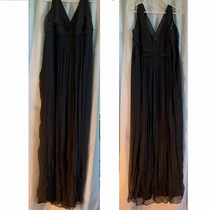 Charcoal Silk Chiffon G427c Bridesmaid/MOB